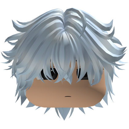Messy Fluffy Anime Emo Hair Y2K (Sky Blue) Roblox item
