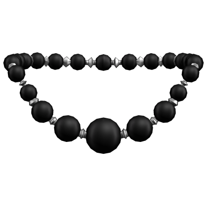 Black Bead Necklace Roblox item