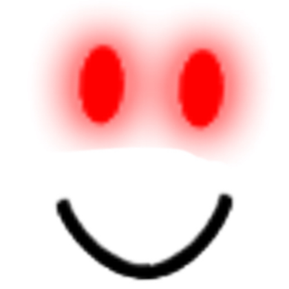 Red glowing eyes with a smile Roblox decal