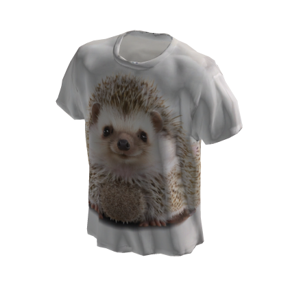 🦔White Cute Hedgehog Tee w Animal Series [PBR] thumbnail