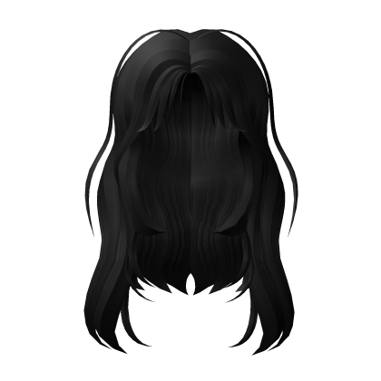 Y2K Layered Wavy Wolfcut (black) Roblox item