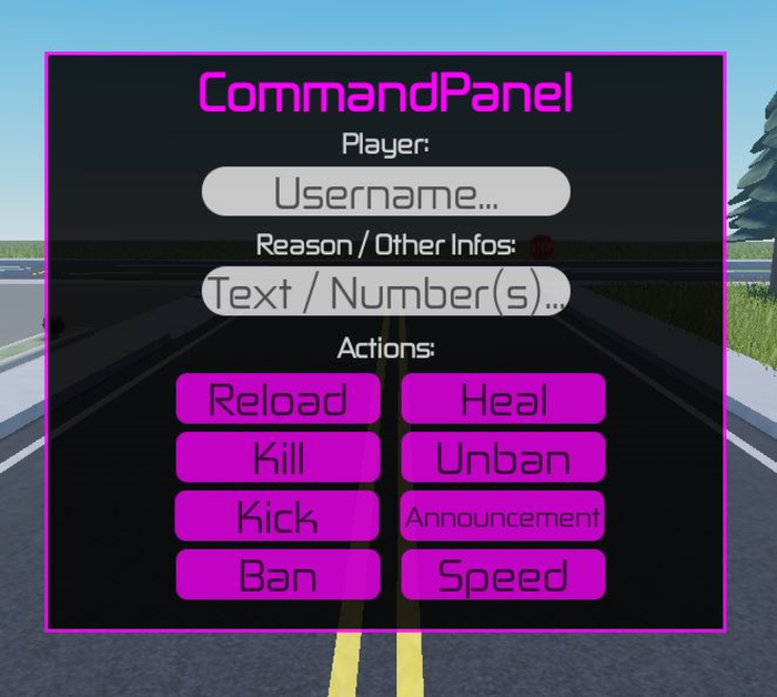 Admin Commands Gui preview 1