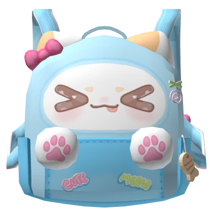 Cute Kawaii Bear Backpack w Paws (1.0) | Roblox Item - Rolimon's