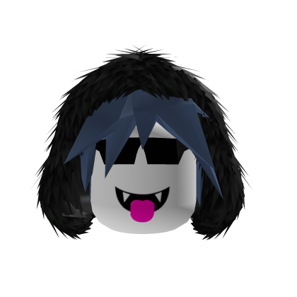 Vkei Dashie Blue Scene Hair With Fur Hood