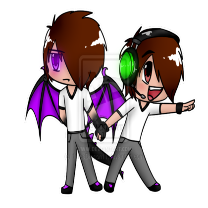 Chibi Enderlox and Deadlox Roblox decal