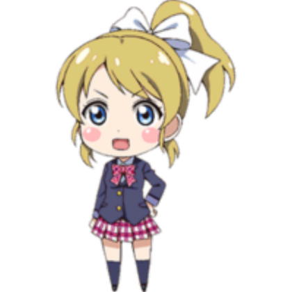 eli ayase chibi Roblox decal