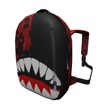 Red Camo Shark Backpack