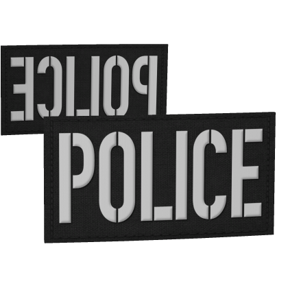 B/W POLICE Patches (LVL120)