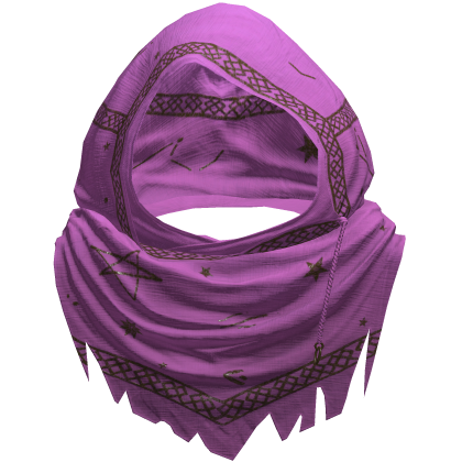 Pink Sorcerer Distressed Rune Hood
