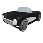Black Retro Car Mount