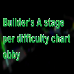 Builder's A stage per difficulty chart obby
