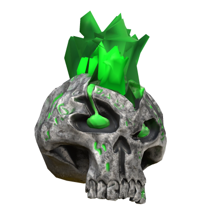 Fire Green Skull - Left  Roblox item
