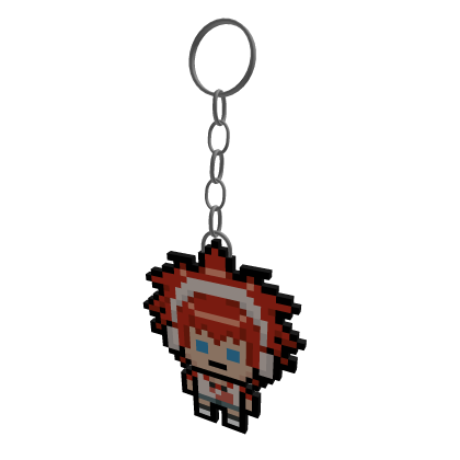 Adjustable Masaru pixel keychain