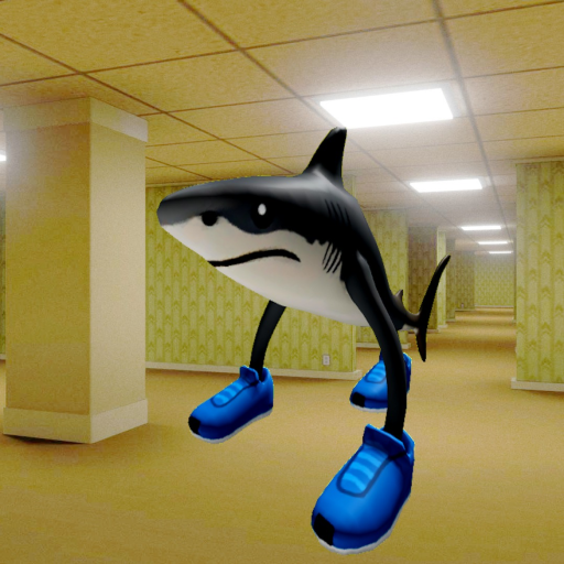 Tralalero Tralala Shark Meme Backrooms official Roblox game thumbnail