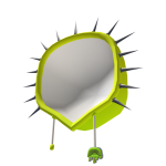 Neon Green  Spike Hoodie