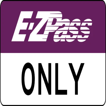 EZ-PASS Only Sign