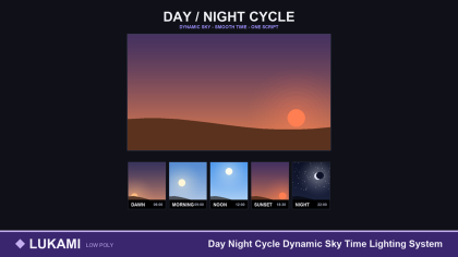 Day Night Cycle Dynamic Sky Time Lighting System preview 1
