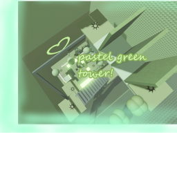 ♥ pastel green tower ♥