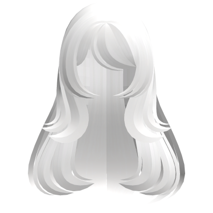 ♡ kawaii white long flowy hair