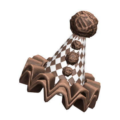 Brown Clown Party Hat