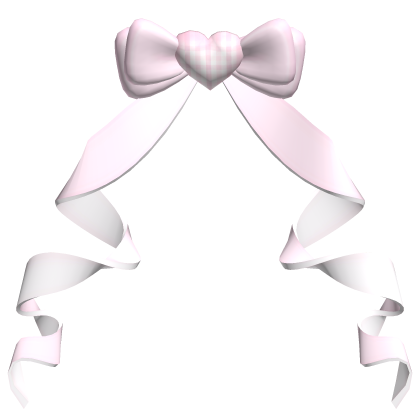 pretty twirly pink princess back bow Roblox catalog item