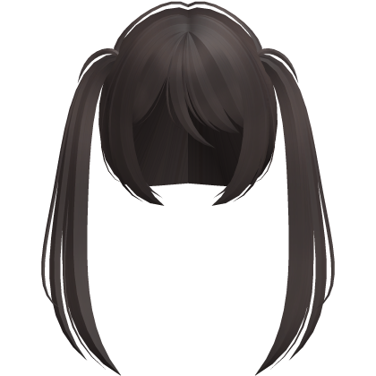 moe vkei emo wispy ponytails long brown