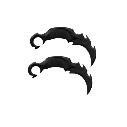 Holdable Dual Karambit - Darkheart Black Void