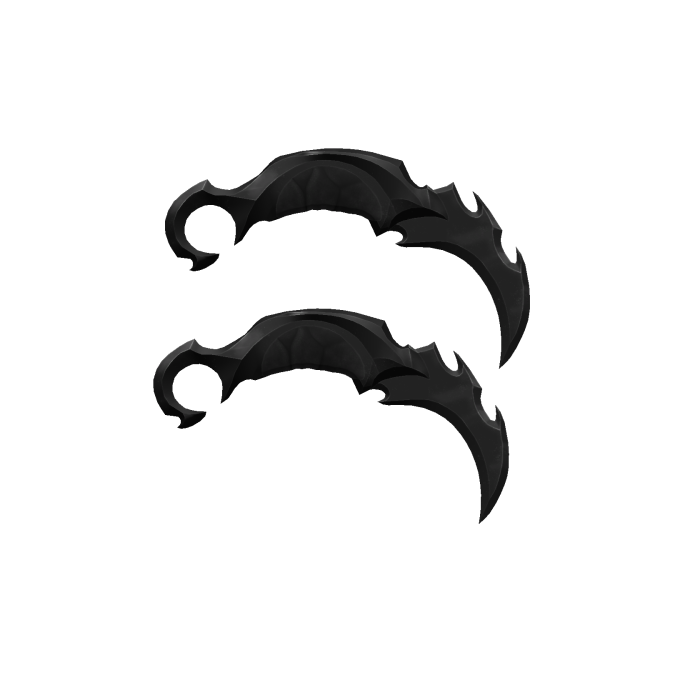 Holdable Dual Karambit - Darkheart Black Void