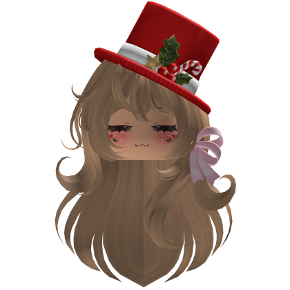 Beautiful Christmas hat hairstyle bow (Blonde)