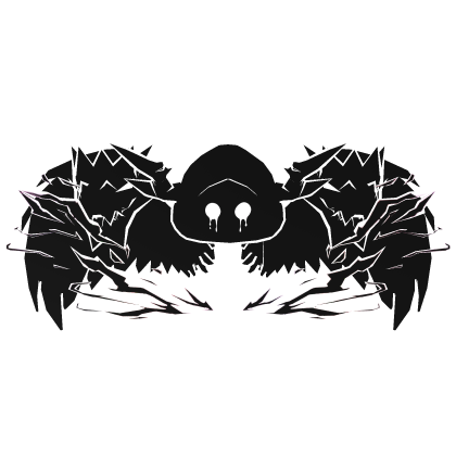 Cartoony White Hood Aura Dragon Wings Combo