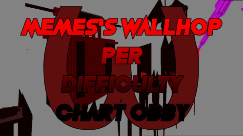 Memes's Wallhop Per Difficulty Chart Obby : ω