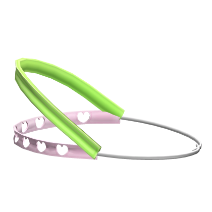 ♡ cute kawaii braces headgear in green pink