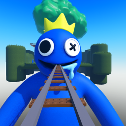 Cart Ride into BLUE! from Rainbow Friends! 🌈