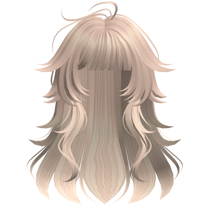 Shy Wavy Anime Girl Hair (Platinum) Roblox item