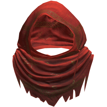 Red Sorcerer Distressed Rune Hood
