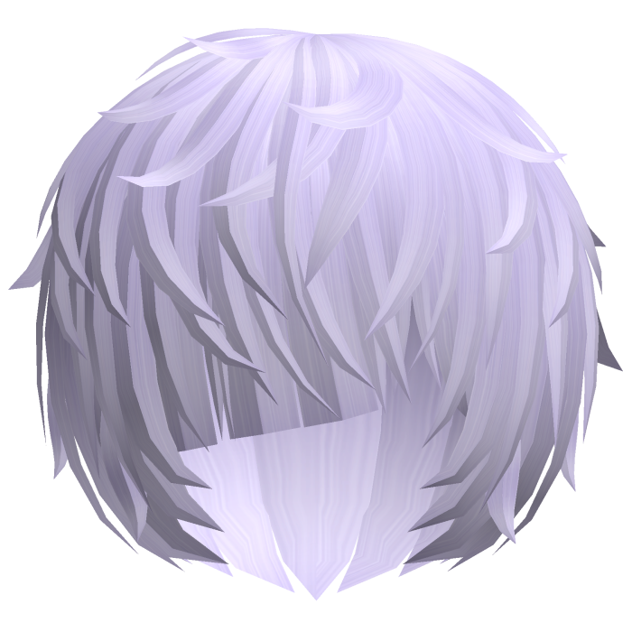 ^,…,^ light purple messy vkei anime emo moe hair 