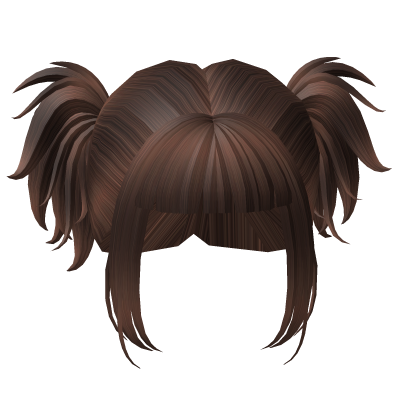 Brown Cheap Y2K Double Spiky Hair Roblox item