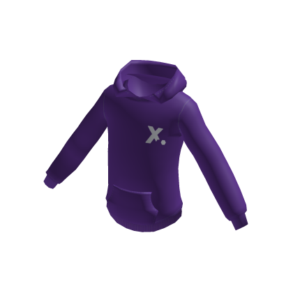 Hex Purple Hoodie With White Logo thumbnail