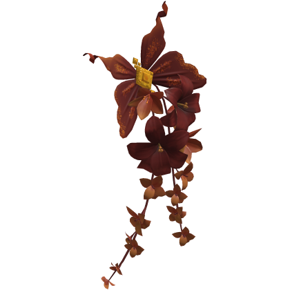 Hair Flower Lily Red