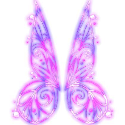 Glowing Emissive Butterfly Wings (Purple)