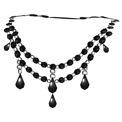 Black Gothic Victorian Jewelry Necklace