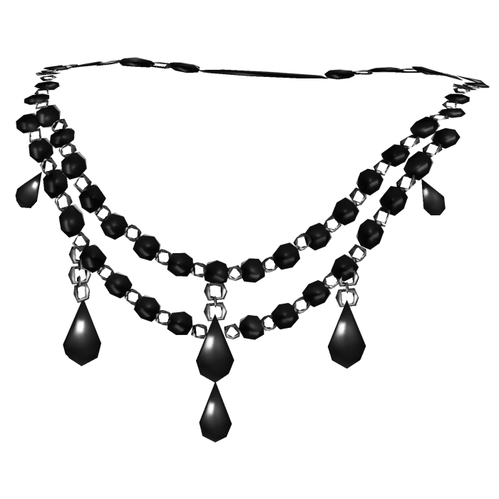 Black Gothic Victorian Jewelry Necklace