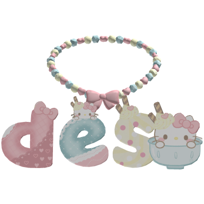 des custom necklace Roblox item