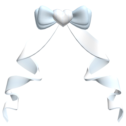 ♡ adorable twirly sweetheart back bow꒱blue