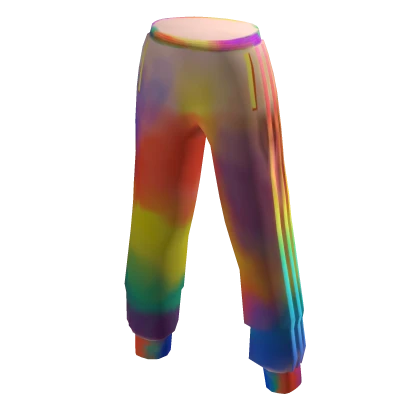 Rainbow adidas pants roblox on sale