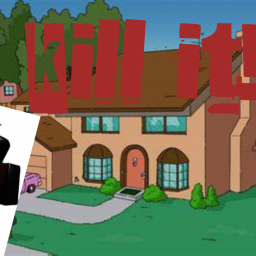 kill monster near homer simpsons house