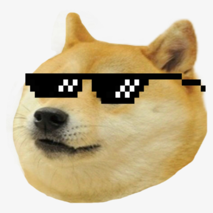 thug life meme dog