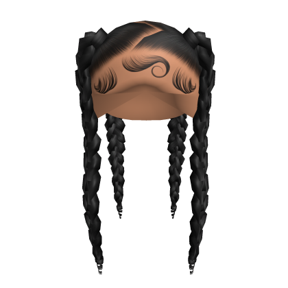 Zig Zag Part Jumbo Braids [Black]