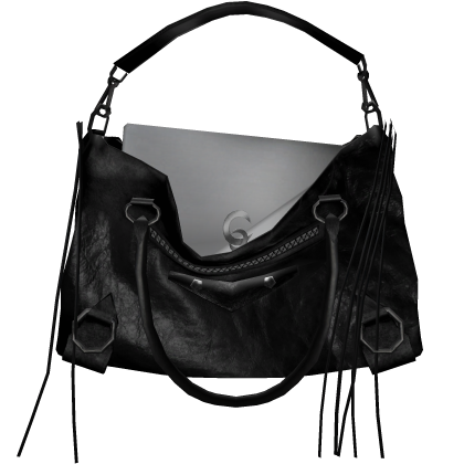 Handheld City Gaian Chic Luxury Black Bag v2