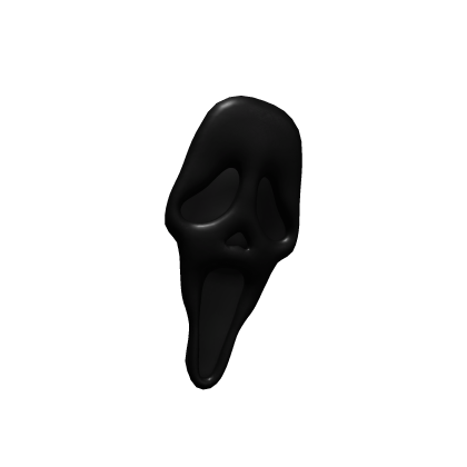 Black Ghost Face Hair Clip Roblox item